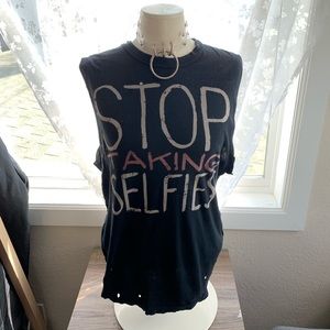 UNIF Stop Taking Selfies Muscle Tank